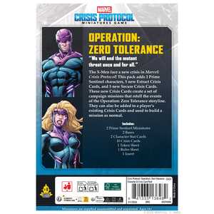 Marvel Crisis Protocol: Operation Zero Tolerance - Character & Crisis Card Pack