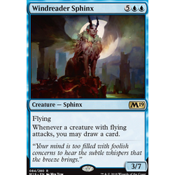Magic löskort: Core Set 2019: Windreader Sphinx