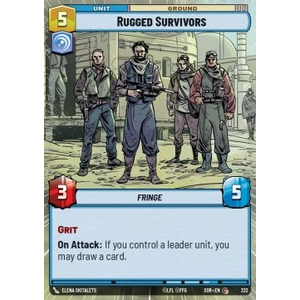 Star Wars: Unlimited Löskort: Spark of Rebellion: Rugged Survivors (Hyperspace) (Foil)