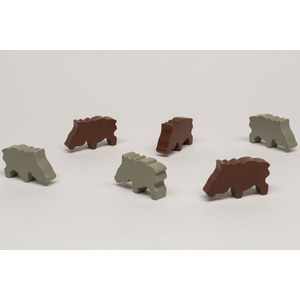 Spelpjäs: Boar - brown (10st)