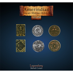 Metal Coins Amerindian (24 st)