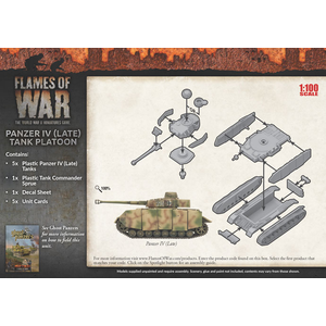 German Panzer IV (Late) Tank Platoon (Plastic)