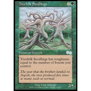 Magic löskort: Urza's Saga: Treefolk Seedlings
