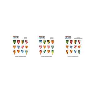 Barons' War Shield Decals (01): Knights #1