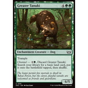 Magic löskort: Commander: Duskmourn: Greater Tanuki