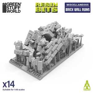 Brick wall ruins (15) (1:48)
