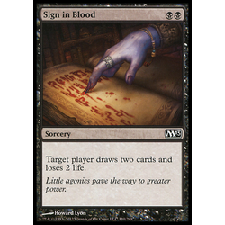 Magic löskort: Core Set 2013: Sign in Blood