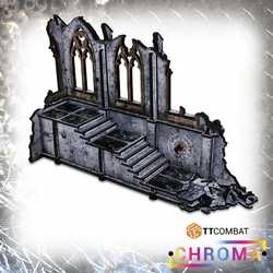 Chroma Terrain: Ruined Chapel (Pre-Coloured MDF)