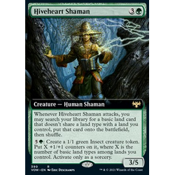 Magic löskort: Innistrad: Crimson Vow: Hiveheart Shaman (alternative art)