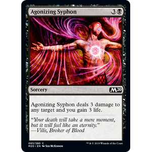 Magic löskort: Core Set 2020: Agonizing Syphon