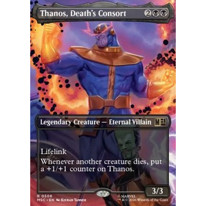 Magic löskort: Commander: Marvel Super Heroes: Thanos, Death's Consort (Foil)