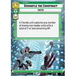 Star Wars: Unlimited Löskort: Secrets of Power: Dismantle the Conspiracy (alternative art)