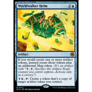 Magic löskort: The Big Score: Worldwalker Helm (Promo) (Foil)