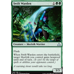 Magic löskort: Rivals of Ixalan: Swift Warden