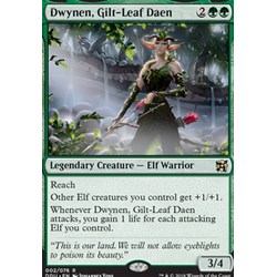 Magic löskort: Duel Decks: Elves vs Inventors: Dwynen, Gilt-Leaf Daen
