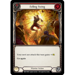 FaB Löskort: Dynasty: Felling Swing (Red) (Rainbow Foil)
