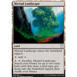 Magic löskort: Commander 2018: Myriad Landscape