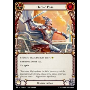 FaB Löskort: Super Slam: Heroic Pose (Red) (Rainbow Foil)