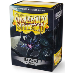 Card Sleeves Standard Classic Black (100 in box) (Dragon Shield)