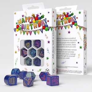 Happy Birthday Dice Set: Streamers (7)