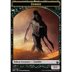 Magic löskort: Battlebond: Zombie Token