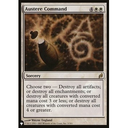 Magic löskort: The List: Austere Command