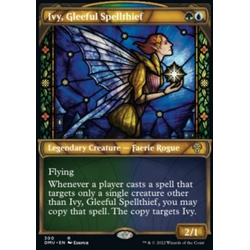 Magic löskort: Dominaria United: Ivy, Gleeful Spellthief (alternative art)