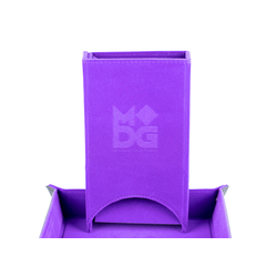 Velvet Folding Dice Tower - Purple