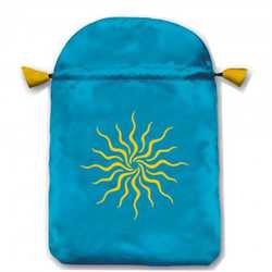 Sunlight Light Blue Satin Bag for Tarot Cards (160 x 225 mm)