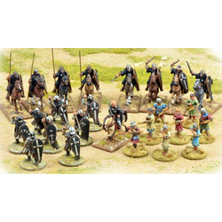 Saga Milites Christi Starter Warband - 9 Mounted & 16 foot figures