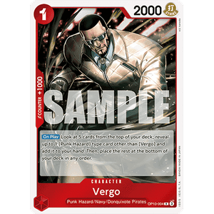 One Piece Löskort: Royal Blood: Vergo
