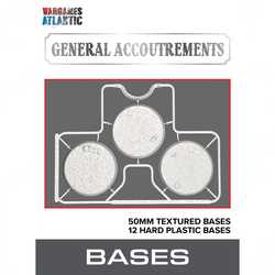 50mm Textured Bases (3mm Bevel, 12)