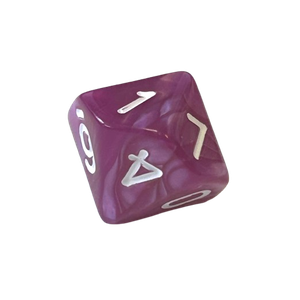 Pearl Dice: Cerise/White (D10)