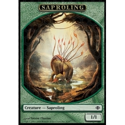 Magic löskort: Shards of Alara: Saproling Token (Green 1/1)