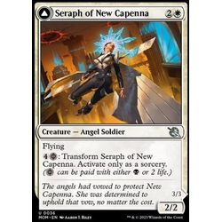 Magic löskort: March of the Machine: Seraph of New Capenna // Seraph of New Phyrexia