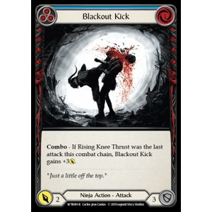 FaB Löskort: Welcome to Rathe Alpha: Blackout Kick (Blue) (Rainbow Foil)