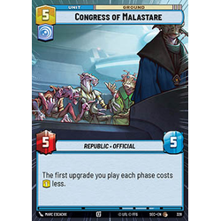 Star Wars: Unlimited Löskort: Secrets of Power: Congress of Malastare (alternative art)