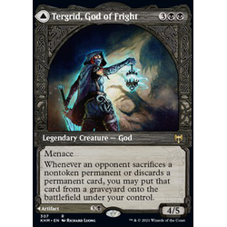 Magic löskort: Kaldheim: Tergrid, God of Fright // Tergrid's Lantern (alternative art)