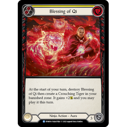 FaB Löskort: Dynasty: Blessing of Qi (Yellow) (Rainbow Foil)