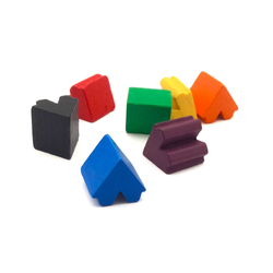 Spelpjäs: Tent - yellow (10 st)