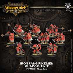 Khador Iron Fang Pikemen Unit (metall)