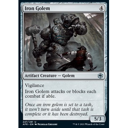 Magic löskort: Adventures in the Forgotten Realms: Iron Golem (Foil)