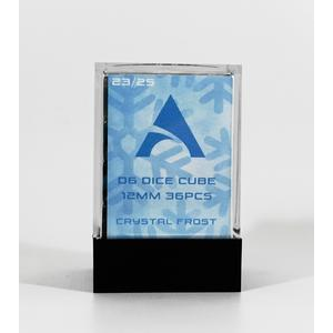 Alphaspel: D6 Dice Cube 12mm Crystal Frost (36)