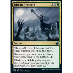 Magic löskort: Innistrad: Midnight Hunt: Diregraf Rebirth (Foil)