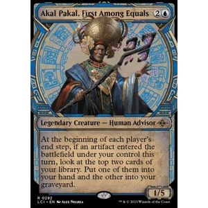 Magic löskort: The Lost Caverns of Ixalan: Akal Pakal, First Among Equals (alternative art)