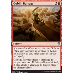 Magic löskort: Dominaria: Goblin Barrage (Foil)