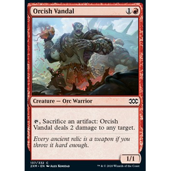 Magic löskort: Double Masters: Orcish Vandal (Foil)