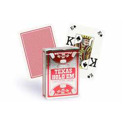 Copag Texas Holdem Silver Edition Peek Index -Red  (kortlek)