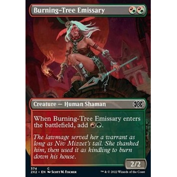 Magic löskort: Double Masters 2022: Burning-Tree Emissary (Alternative Art) (Foil)
