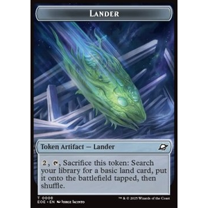 Magic löskort: Edge of Eternities: Lander Token // Robot Token (A 2/2)